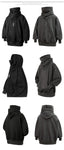 Autumn Embroidery Turtleneck Men's Hooded Sweatshirt Japanese Ninja Oversized Hoodies Hip Hop Fleece Pocket Streetwear Y2K Hoody streatozone