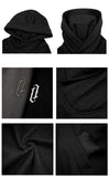 Autumn Embroidery Turtleneck Men's Hooded Sweatshirt Japanese Ninja Oversized Hoodies Hip Hop Fleece Pocket Streetwear Y2K Hoody streatozone