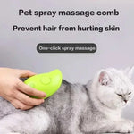 Cat Steam Brush Pet Triple Beauty Comb Dog Grooming Hair Removal Comb Electric Spray Dogs Steamy Supplies Products Home Garden streatozone