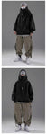 Autumn Embroidery Turtleneck Men's Hooded Sweatshirt Japanese Ninja Oversized Hoodies Hip Hop Fleece Pocket Streetwear Y2K Hoody streatozone