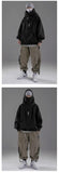 Autumn Embroidery Turtleneck Men's Hooded Sweatshirt Japanese Ninja Oversized Hoodies Hip Hop Fleece Pocket Streetwear Y2K Hoody streatozone