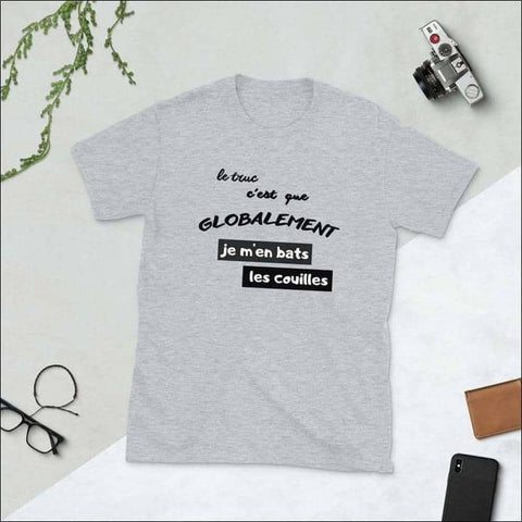 T-shirt humour je m'en bats les couilles streatozone