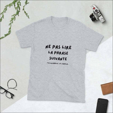 Tee shirt humour  ne pas lire la phrase suivante streatozone